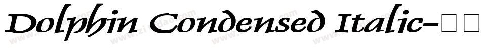 Dolphin Condensed Italic字体转换